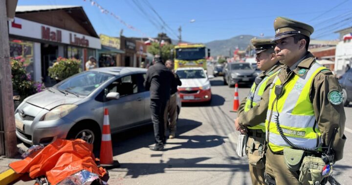 Con impactante simulacro de accidente refuerzan campaña preventiva por consumo de alcohol en Fiestas Patrias