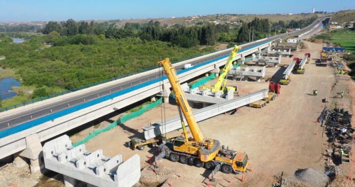 Avanzan obras de reposición del puente Huentelauquén