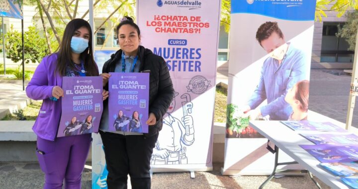 Hasta el 7 de mayo se podrá postular al Programa Mujeres Gásfiter de Aguas del Valle
