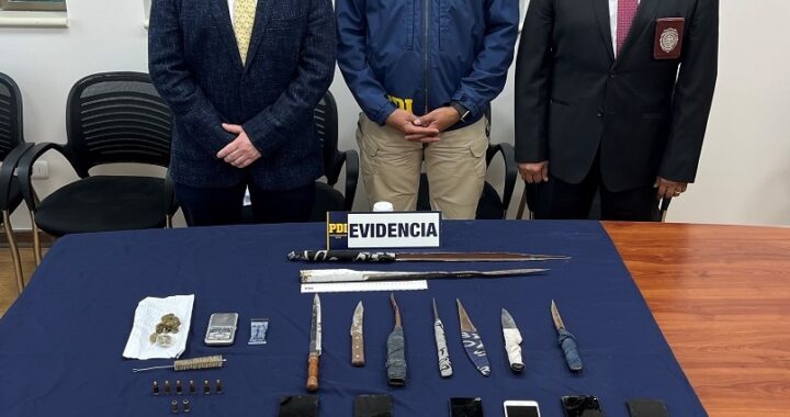 PDI de Los Vilos desarticula banda delictual local incautando armas, drogas, equipos móviles y dinero en efectivo